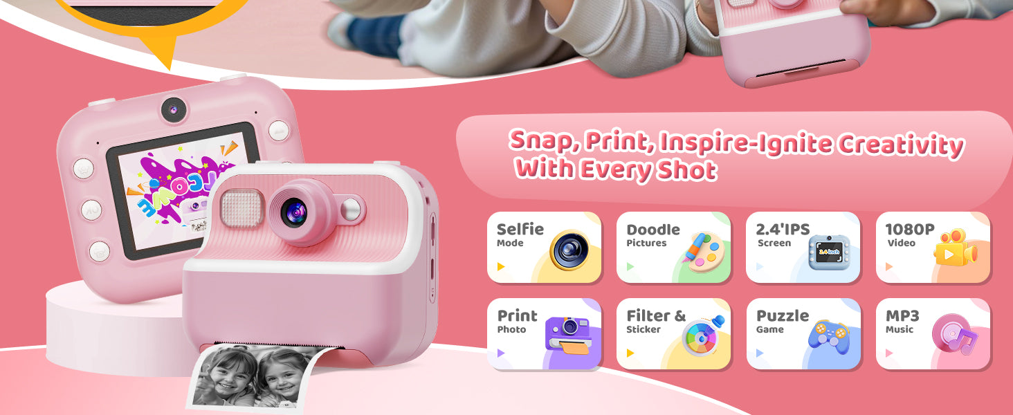 DUDUDRAGON instant print kids camera

DUDUDRAGON dual selfie camera for kids

DUDUDRAGON kids digital camera with 1080P video

DUDUDRAGON toddler camera gift for ages 3-12

DUDUDRAGON children’s instant photo camera

DUDUDRAGON kids camera with filters and frames

DUDUDRAGON portable travel camera for kids

DUDUDRAGON safe shockproof camera for toddlers

DUDUDRAGON kids camera with 32GB SD card

DUDUDRAGON birthday gift camera for boys and girls